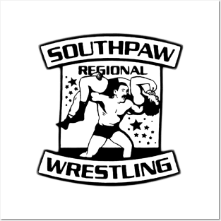 Southpaw Wrestling black Posters and Art